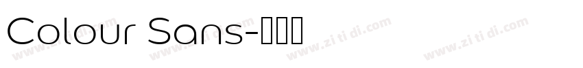 Colour Sans字体转换